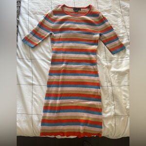 Striped Multicolor Bodycon dress